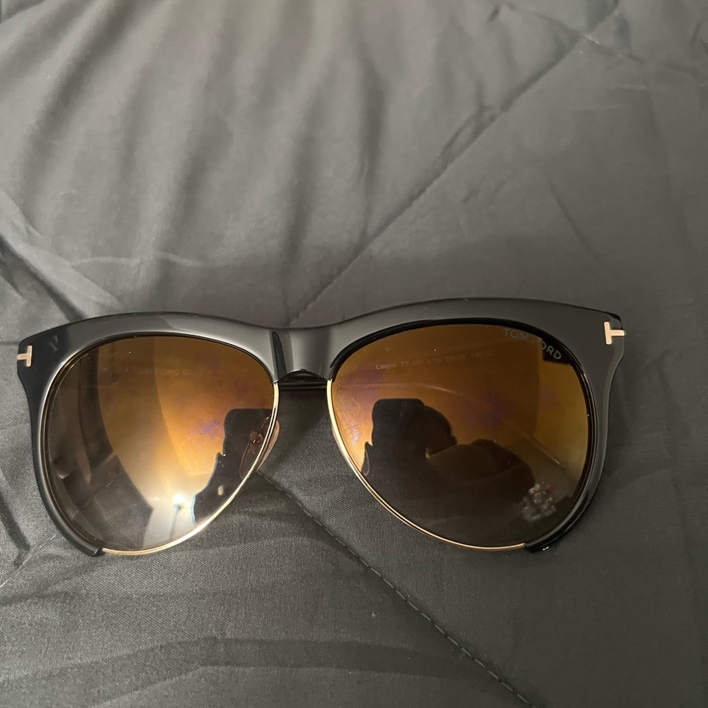 Tom Ford Black and Gold Sunglasses